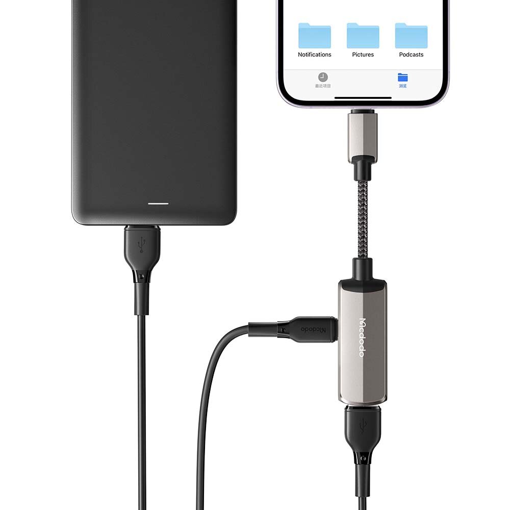 MCDODO ADAPTERIS IPHONE LIGHTNING Į OTG USB 3.0 цена и информация | Adapteriai, USB šakotuvai | pigu.lt