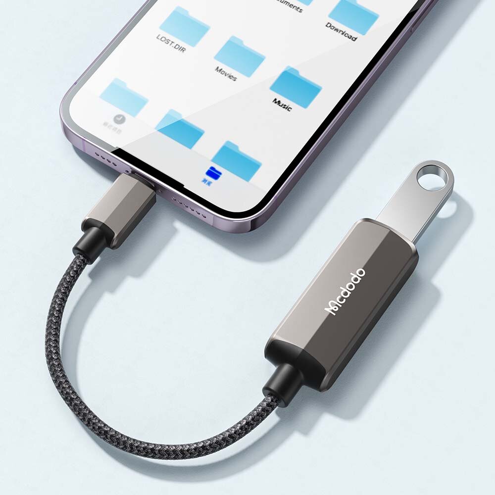 MCDODO ADAPTERIS IPHONE LIGHTNING Į OTG USB 3.0 kaina ir informacija | Adapteriai, USB šakotuvai | pigu.lt