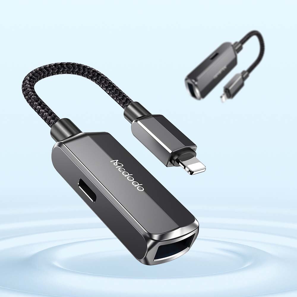 MCDODO ADAPTERIS IPHONE LIGHTNING Į OTG USB 3.0 цена и информация | Adapteriai, USB šakotuvai | pigu.lt