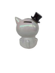 Keramikinė taupyklė katė su cilindru kaina ir informacija | Originalios taupyklės | pigu.lt