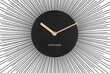 Sieninis laikrodis Bijūnas, juodas, 45 cm kaina ir informacija | Laikrodžiai | pigu.lt