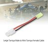 1 vnt. kabelis 16AWG Cm 13 Plug Converter adapteris Tamiya Large Male to Mini Tamiya Female įkrovimo kabelis kaina ir informacija | Išmanioji technika ir priedai | pigu.lt