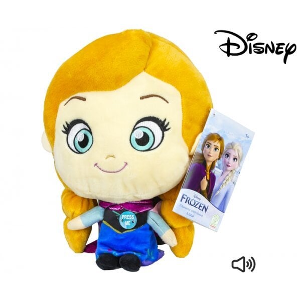Minkštas žaislas Anna Frozen 25cm su garsu kaina ir informacija | Žaislai mergaitėms | pigu.lt