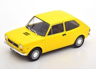 Fiat 127 1974 Yellow WHITEBOX 1:18 WB124109 kaina ir informacija | Kolekciniai modeliukai | pigu.lt