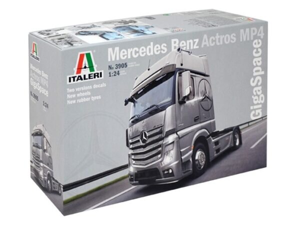MERCEDES BENZ ACTROS MP4 GIGASPACE ITALERI 1:24 3905 kaina ir informacija | Kolekciniai modeliukai | pigu.lt