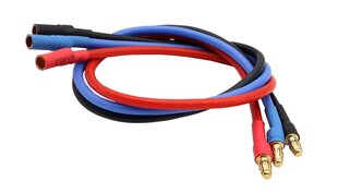 Удлинитель кабеля 16AWG «банан» 3,5 мм для RC бесщеточный двигатель ESC, 30 см, 3 шт. цена и информация | Автопринадлежности | pigu.lt