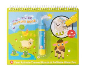 Spalvinimo vandeniu knygelė Magic Water Animals, žalia kaina ir informacija | Piešimo, tapybos, lipdymo reikmenys | pigu.lt