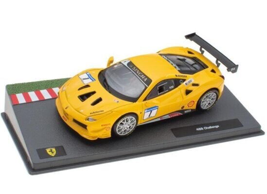 Ferrari 488 Challenge Yellow ALTAYA 1:43 FRT016 kaina ir informacija | Kolekciniai modeliukai | pigu.lt