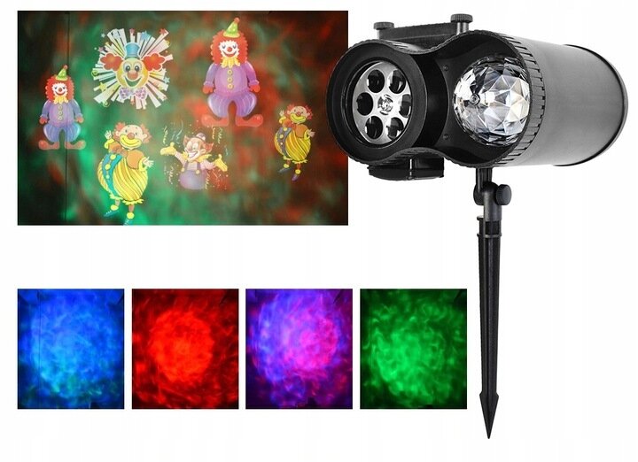 Kalėdinis LED lauko projektorius su nuotolinio valdymo pulteliu kaina ir informacija | Kalėdinės dekoracijos | pigu.lt