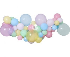 Balionų girlianda pastelinės spalvos balionai kaina ir informacija | Balionai | pigu.lt