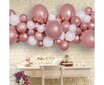 Balionų girlianda rožinio aukso spalvos balionai kaina ir informacija | Balionai | pigu.lt