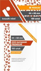 Įmautės kortoms Rebel Mini European Premium, 100 vnt kaina ir informacija | Stalo žaidimai, galvosūkiai | pigu.lt