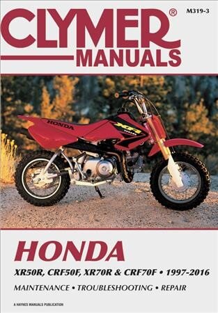 Honda Xr50r, Crf50f, Xr70r and Crf70f, 2000-2016 Clymer Repair Manual kaina ir informacija | Kelionių vadovai, aprašymai | pigu.lt