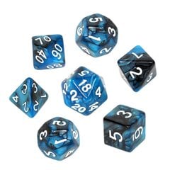 REBEL RPG Dice Set - Two Color - Black and Blue kaina ir informacija | Stalo žaidimai, galvosūkiai | pigu.lt