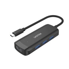 USB šakotuvas Unitek H1110B, USB-C, 3 X USB-A 3.1, HDMI kaina ir informacija | Adapteriai, USB šakotuvai | pigu.lt