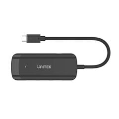 USB-концентратор Unitek H1110B, USB-C, 3 X USB-A 3.1, HDMI цена и информация | Адаптеры, USB-разветвители | pigu.lt