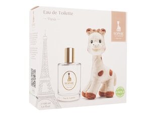 Rinkinys: kvapusis vanduo vaikams nuo 5 metų Sophie la Giraffe Coffret Eau de Toilette 100 ml + žavingas pliušinis žaislas kaina ir informacija | Kvepalai vaikams | pigu.lt