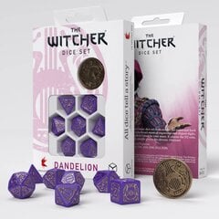Žaidimų kauliukų rinkinys The Witcher Dandelion - Viscount de Lettenhove, violetinis kaina ir informacija | Stalo žaidimai, galvosūkiai | pigu.lt
