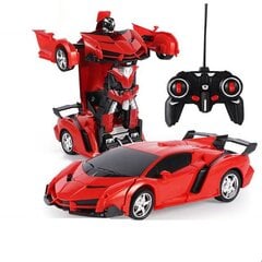 Robotas transformeris 2in1 Lean Toys, raudonas kaina ir informacija | Žaislai berniukams | pigu.lt