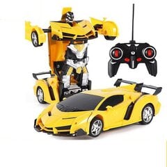 Robotas transformeris 2in1 Lean Toys, geltonas kaina ir informacija | Žaislai berniukams | pigu.lt