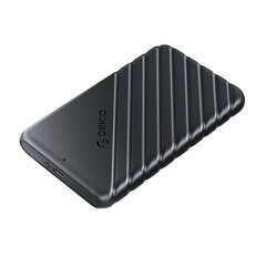 Orico 2.5' HDD | SSD Enclosure, 6 Gbps, USB-C 3.1 Gen1 (Black) цена и информация | Чехлы для внешних жестких дисков | pigu.lt