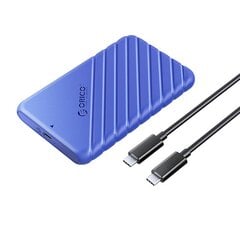 Orico 2.5' HDD | SSD Enclosure, 6 Gbps, USB-C 3.1 Gen1 (Blue) цена и информация | Чехлы для внешних жестких дисков | pigu.lt