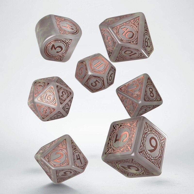 Kauliukų rinkinys Viking modern dice set: Niflheim, pilka kaina ir informacija | Stalo žaidimai, galvosūkiai | pigu.lt