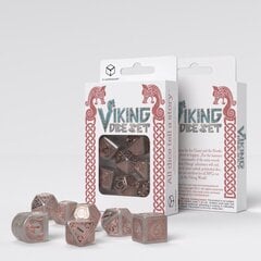 Kauliukų rinkinys Viking modern dice set: Niflheim, pilka цена и информация | Настольные игры, головоломки | pigu.lt