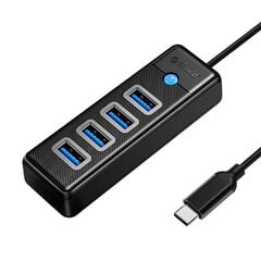 Orico Hub USB-C to 4x USB 3.0, 5 Gbps, 0.15m kaina ir informacija | Adapteriai, USB šakotuvai | pigu.lt