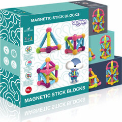 Magnetinių kaladėlių rinkinys Woopie Magnetic Big Blocks, 38vnt цена и информация | Конструкторы и кубики | pigu.lt