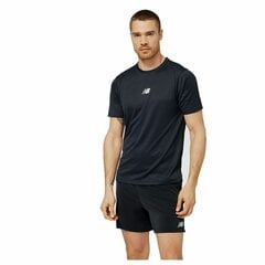 Спортивная футболка с коротким рукавом New Balance Impact Run AT N-Vent Чёрный цена и информация | Мужская спортивная одежда | pigu.lt