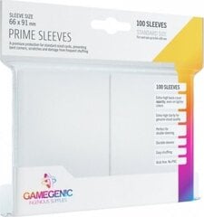 Dėklai kortoms Gamegenic White Prime Card Sleeves, 100 vnt. kaina ir informacija | Stalo žaidimai, galvosūkiai | pigu.lt