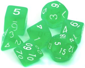 Kauliukai Rebel RPG Dice Set, Šviesiai žalia цена и информация | Настольные игры, головоломки | pigu.lt