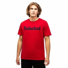 Футболка с коротким рукавом мужская Timberland Kennebec Linear Красный цена и информация | Мужские футболки | pigu.lt