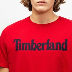 Футболка с коротким рукавом мужская Timberland Kennebec Linear Красный цена и информация | Мужские футболки | pigu.lt