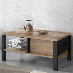Кофейный столик Hakano, коричневый / черный цена и информация | Журнальные столы | pigu.lt