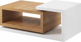 Кофейный столик Hakano, коричневый / белый цена и информация | Журнальные столы | pigu.lt
