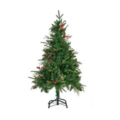 Новогодняя ёлка Металл Деревянный Зеленый Пластик (10 x 25 x 10 cm) цена и информация | Рождественские украшения | pigu.lt