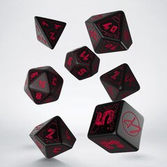 Žaidimų kauliukų rinkinys Cyberpunk RED RPG, juodas kaina ir informacija | Stalo žaidimai, galvosūkiai | pigu.lt