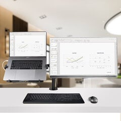 Startech A2-LAPTOP-DESK-MOUNT цена и информация | Кронштейны для монитора | pigu.lt