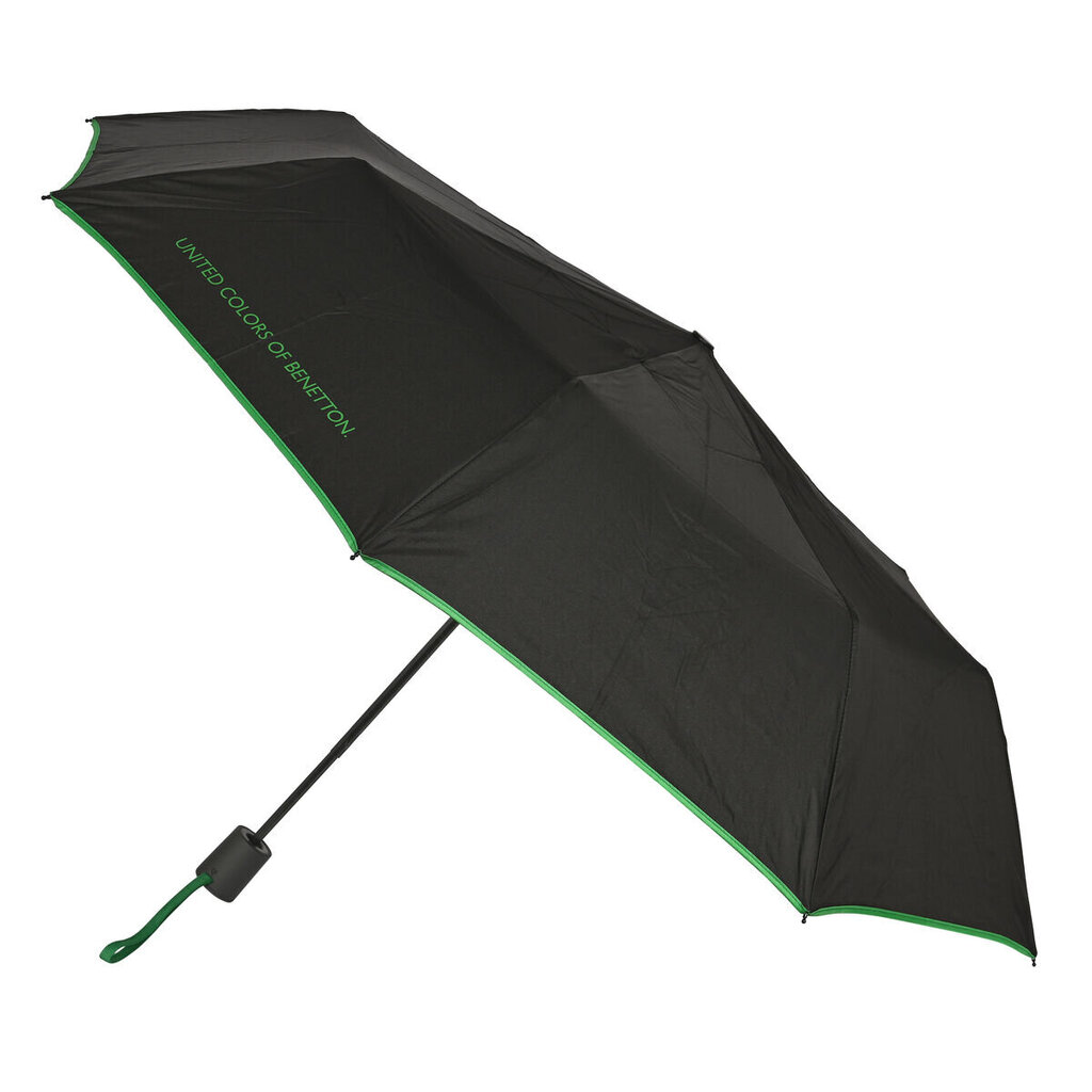 Sulankstomas skėtis Benetton (Ø 93 cm) S4307369, juodas kaina ir informacija | Moteriški skėčiai | pigu.lt