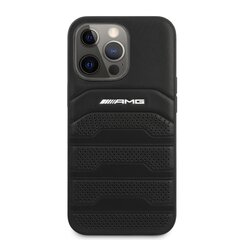 AMG Leather Debossed Lines Case for iPhone 14 Pro Max цена и информация | Чехлы для телефонов | pigu.lt