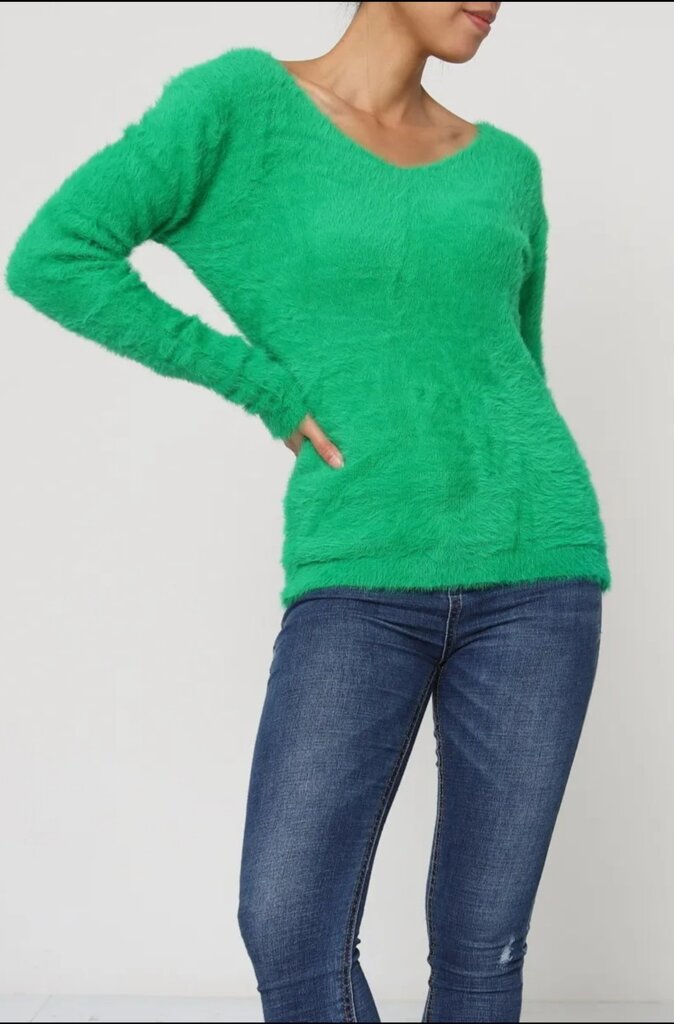 Megztinis moterims Moni & Co su vilna, žalias kaina ir informacija | Megztiniai moterims | pigu.lt