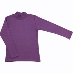 Palaidinė ilgomis rankovėmis su apykakle, violetinė kaina ir informacija | Marškinėliai mergaitėms | pigu.lt