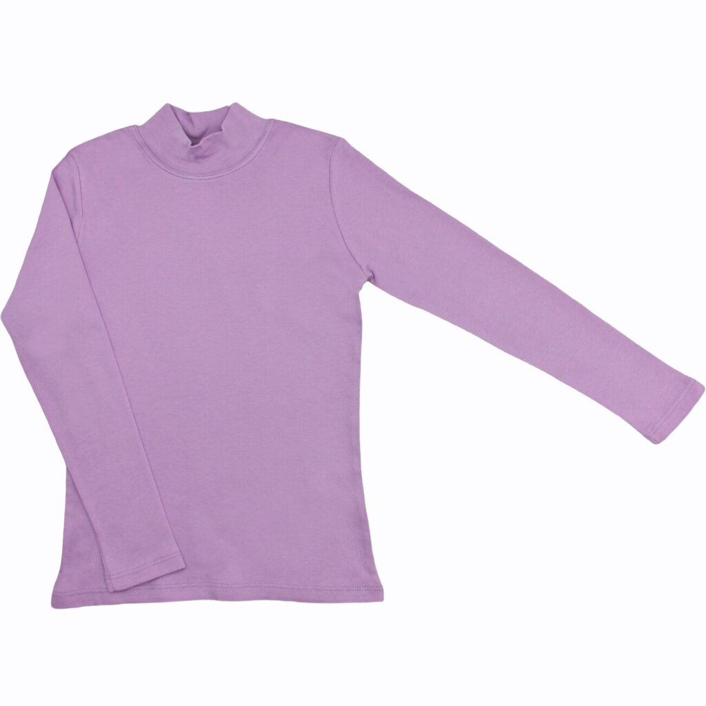 Palaidinė ilgomis rankovėmis su apykakle, violetinė цена и информация | Marškinėliai mergaitėms | pigu.lt