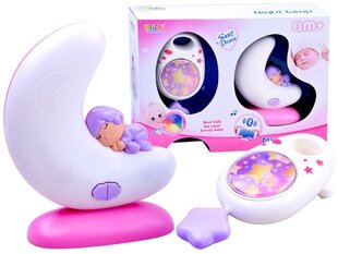 2in1 muzikinė dėžutė + naktinė lemputė su Bluetooth, rožinė kaina ir informacija | Žaislai kūdikiams | pigu.lt