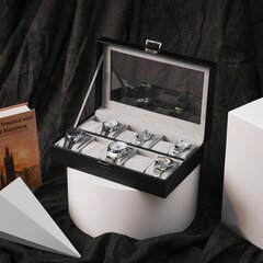 Элегантная коробка Songmics для 11 часов цена и информация | Детали интерьера | pigu.lt