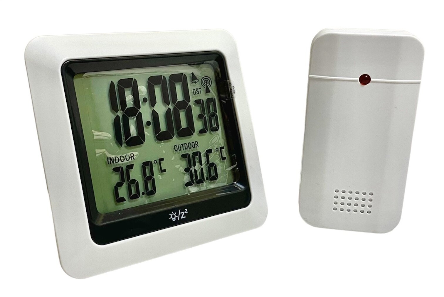 Orų stotelė su radijo laikrodžiu GlobalTronics GT-TS-06, baltas kaina ir informacija | Meteorologinės stotelės, termometrai | pigu.lt
