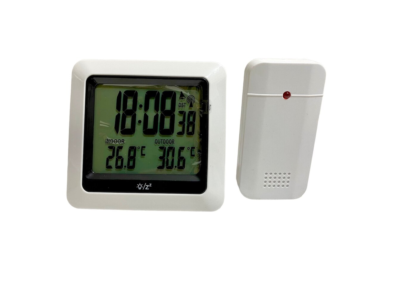 Orų stotelė su radijo laikrodžiu GlobalTronics GT-TS-06, baltas kaina ir informacija | Meteorologinės stotelės, termometrai | pigu.lt