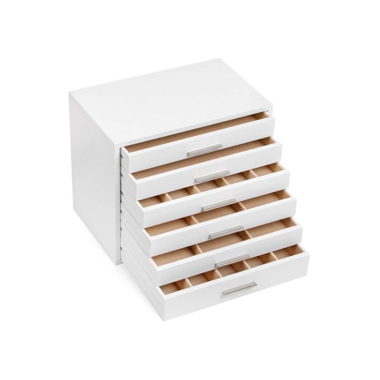 Papuošalų dėžutė su 6 stalčiais, Songmics цена и информация | Interjero detalės | pigu.lt